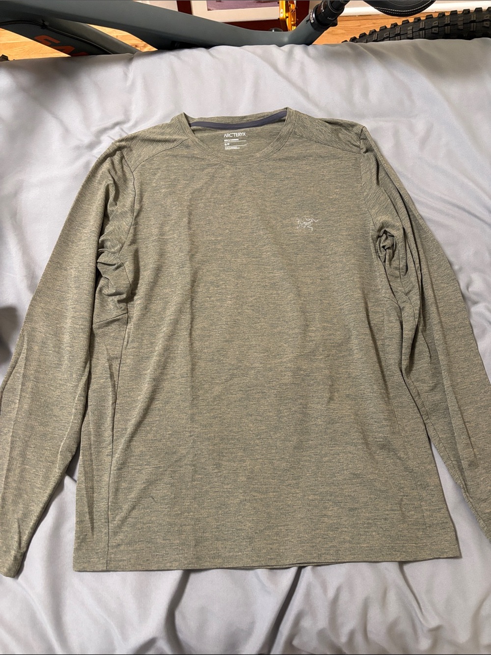Arc'teryx Long Sleeve Crew Shirt - Olive Green Heather